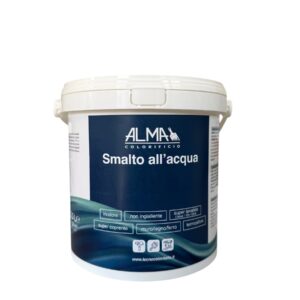 Smalto all'acqua base bianca BRILLANTE 10 LT