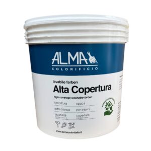 Lavabile alta copertura base bianca 4 LT
