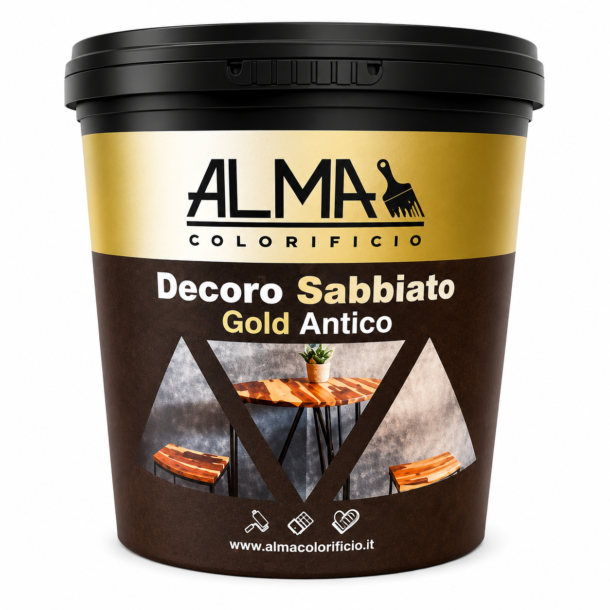 decoro sabbiato gold antico