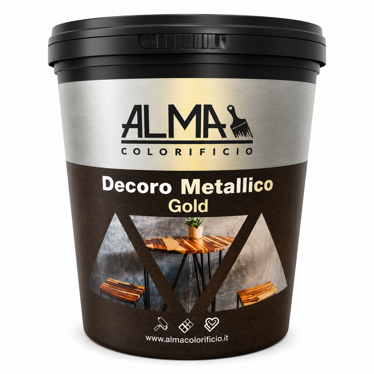 decoro metallico gold