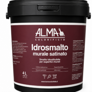 Idrosmalto murale satinato base bianca 10 LT
